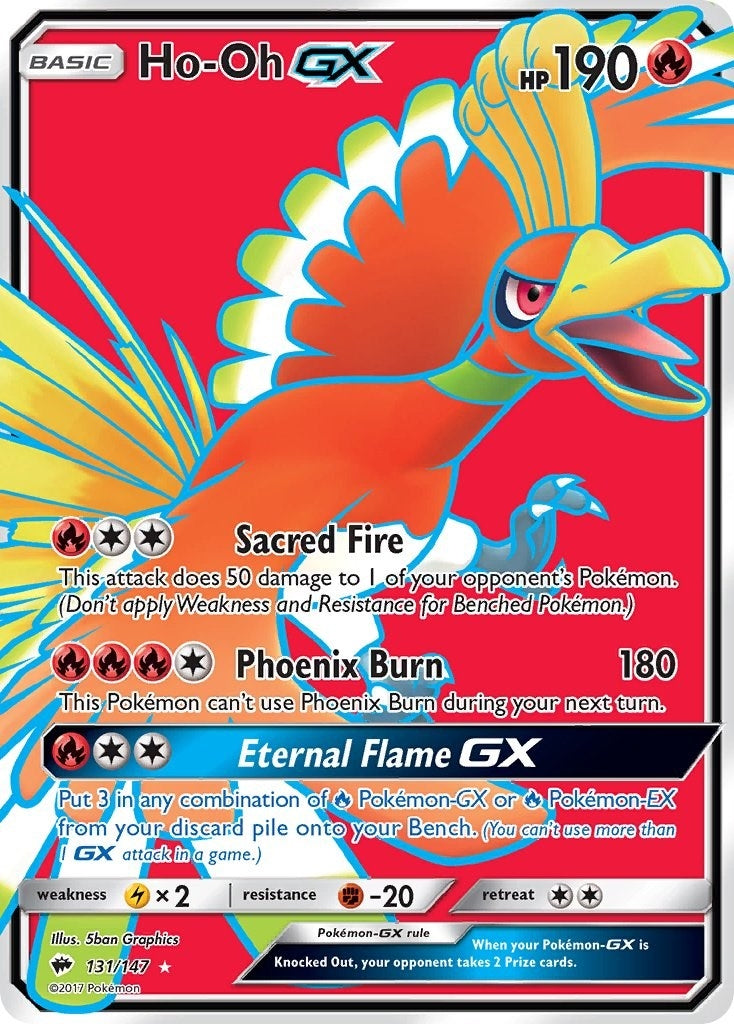 Image for Ho-Oh GX (Full Art) (131/147) (SM - Burning Shadows) (SM03) - Pokemon