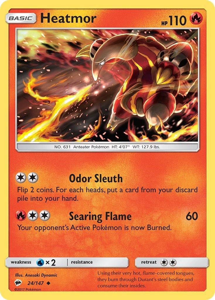 Image for Heatmor (24/147) (SM - Burning Shadows) (SM03) - Pokemon