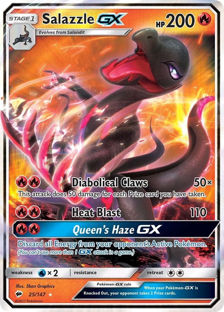 Image for Salazzle GX (25/147) (SM - Burning Shadows) (SM03) - Pokemon