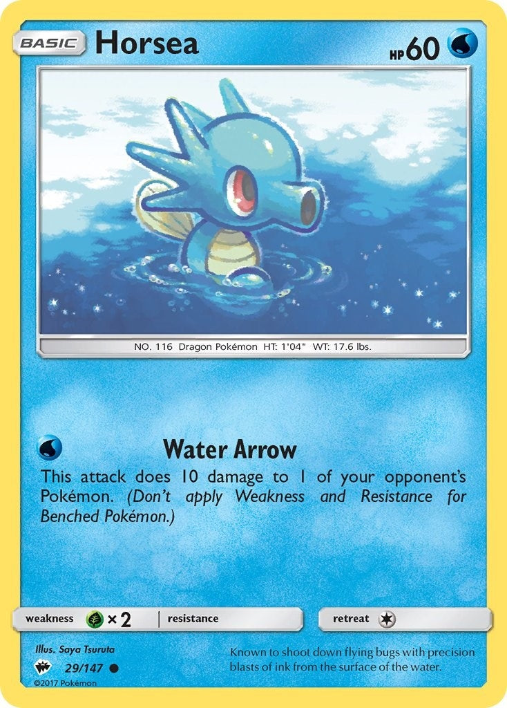 Image for Horsea (29/147) (SM - Burning Shadows) (SM03) - Pokemon