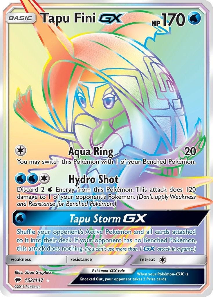 Image for Tapu Fini GX (Secret) (152/147) (SM - Burning Shadows) (SM03) - Pokemon
