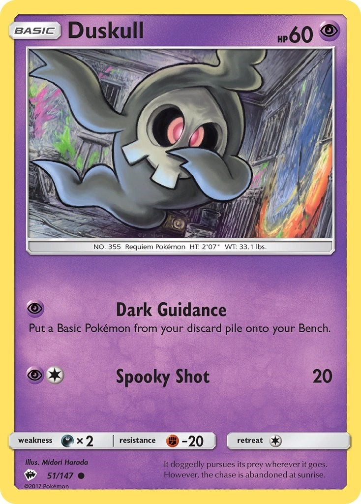 Image for Duskull (51/147) (SM - Burning Shadows) (SM03) - Pokemon