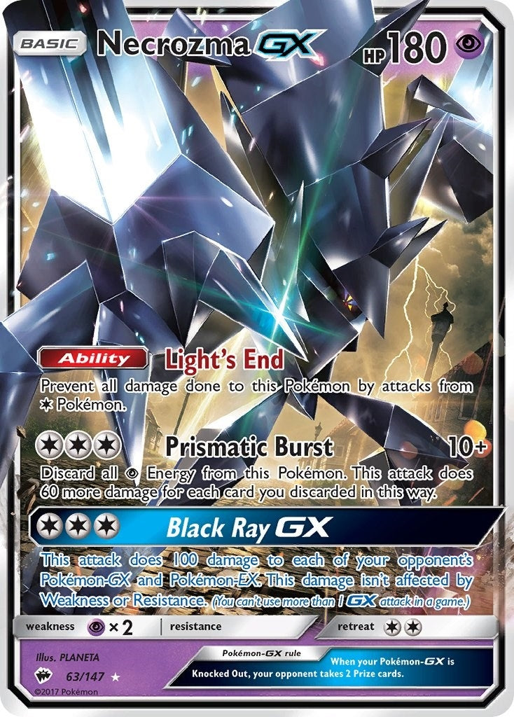 Necrozma GX (63/147) (SM - Burning Shadows) - PokeBox USA