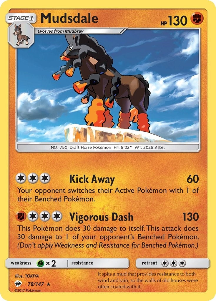 Image for Mudsdale (78/147) (SM - Burning Shadows) (SM03) - Pokemon