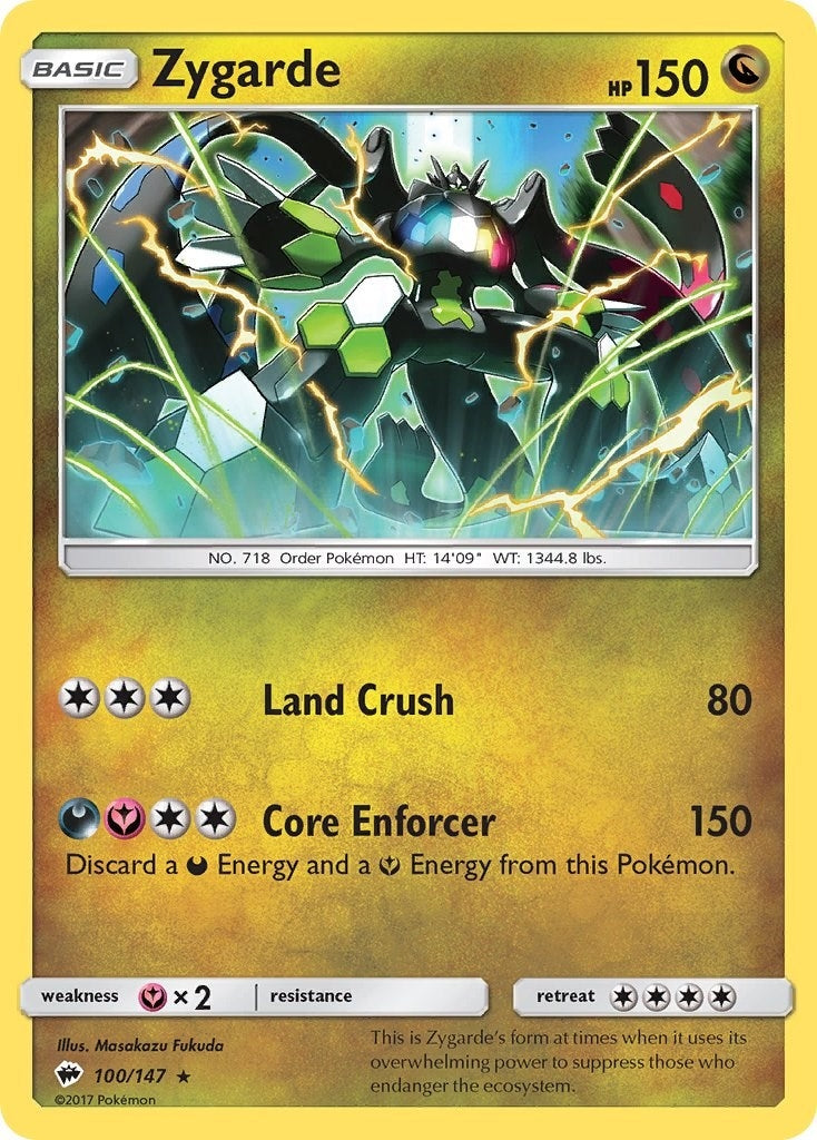 Image for Zygarde (100/147) (SM - Burning Shadows) (SM03) - Pokemon