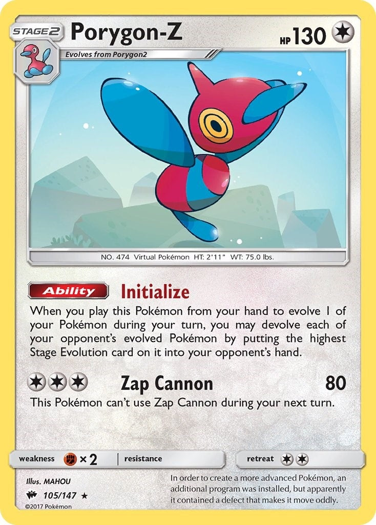Image for Porygon-Z (105/147) (SM - Burning Shadows) (SM03) - Pokemon