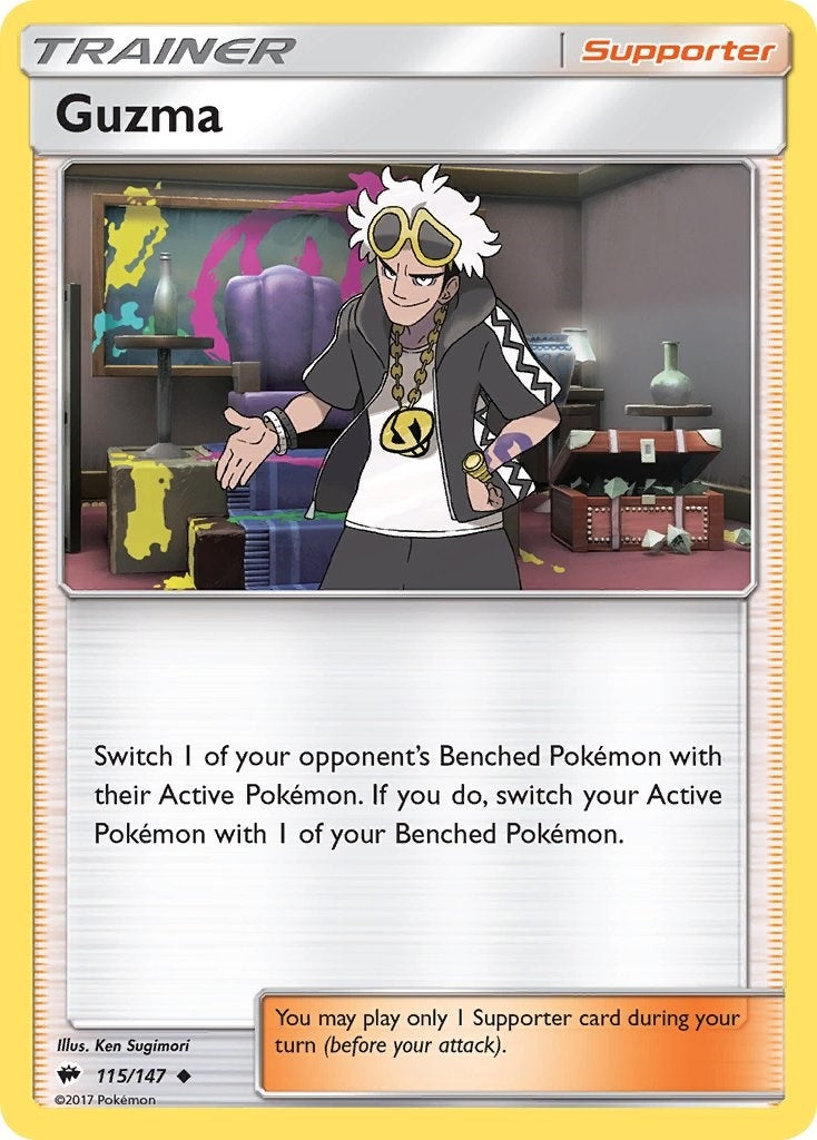 Image for Guzma (115/147) (SM - Burning Shadows) (SM03) - Pokemon