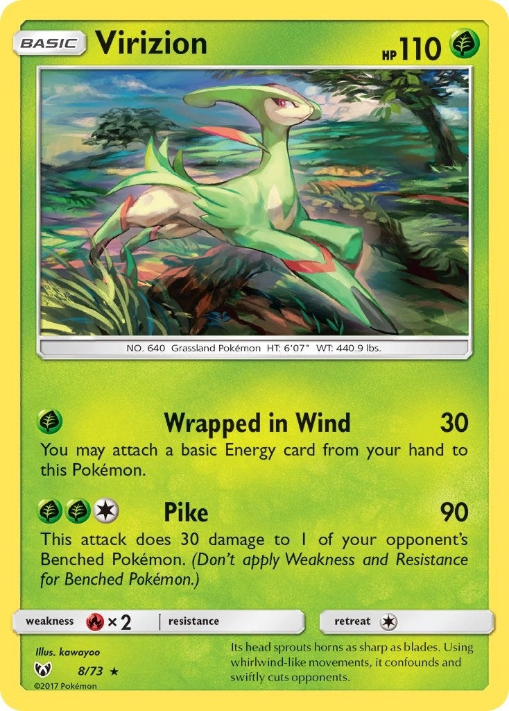 Image for Virizion (8/73) (Shining Legends) (SHL) - Pokemon