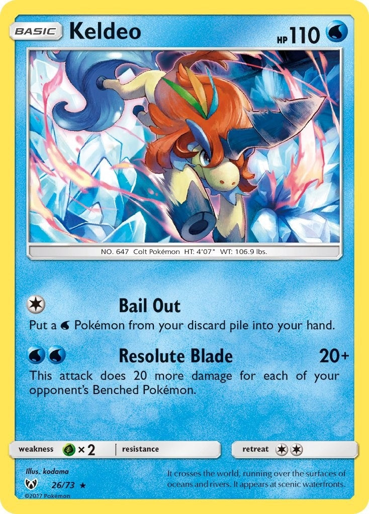 Image for Keldeo (26/73) (Shining Legends) (SHL) - Pokemon