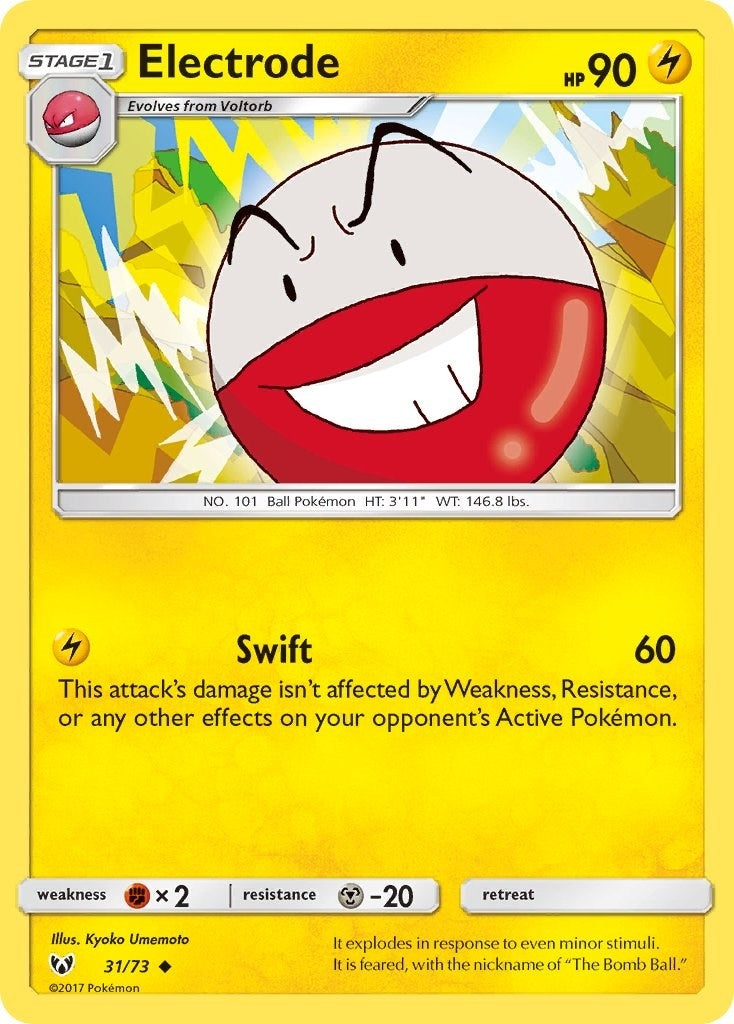 Image for Electrode (31/73) (Shining Legends) (SHL) - Pokemon