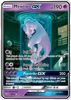 Image for Mewtwo GX (Secret Shining) (78/73) (Shining Legends) (SHL) - Pokemon