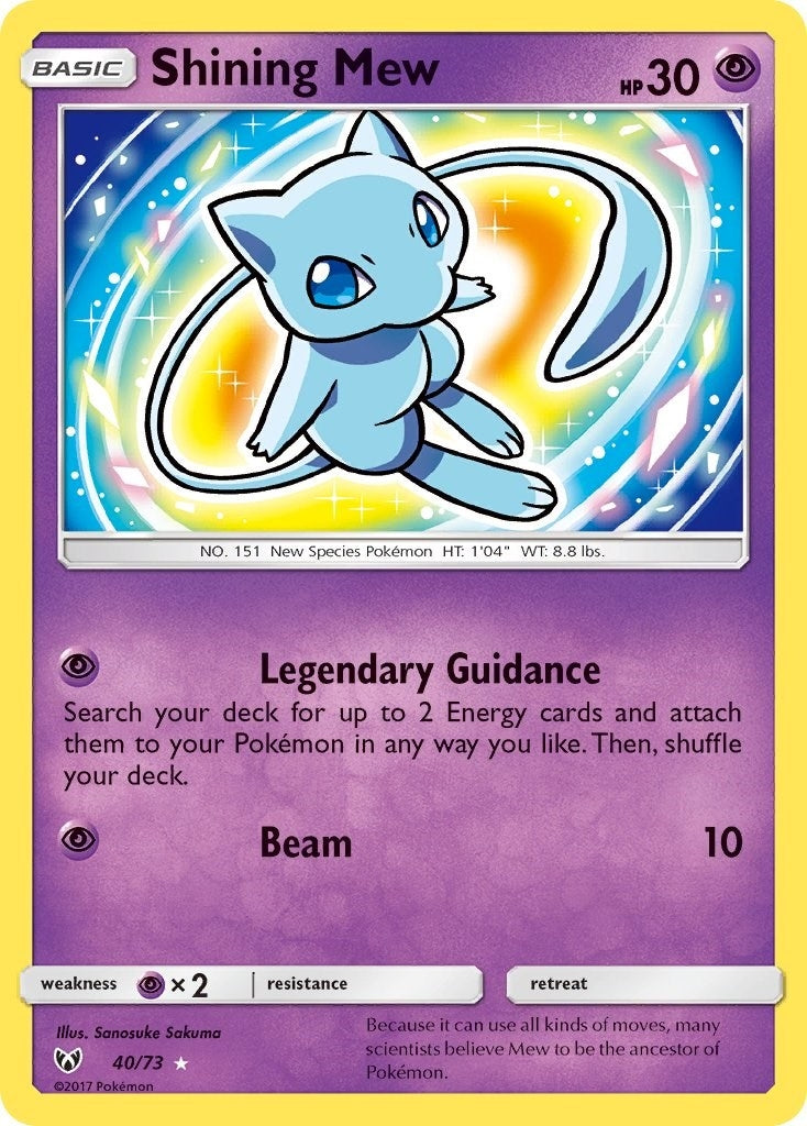 Image for Shining Mew (40/73) (Shining Legends) (SHL) - Pokemon