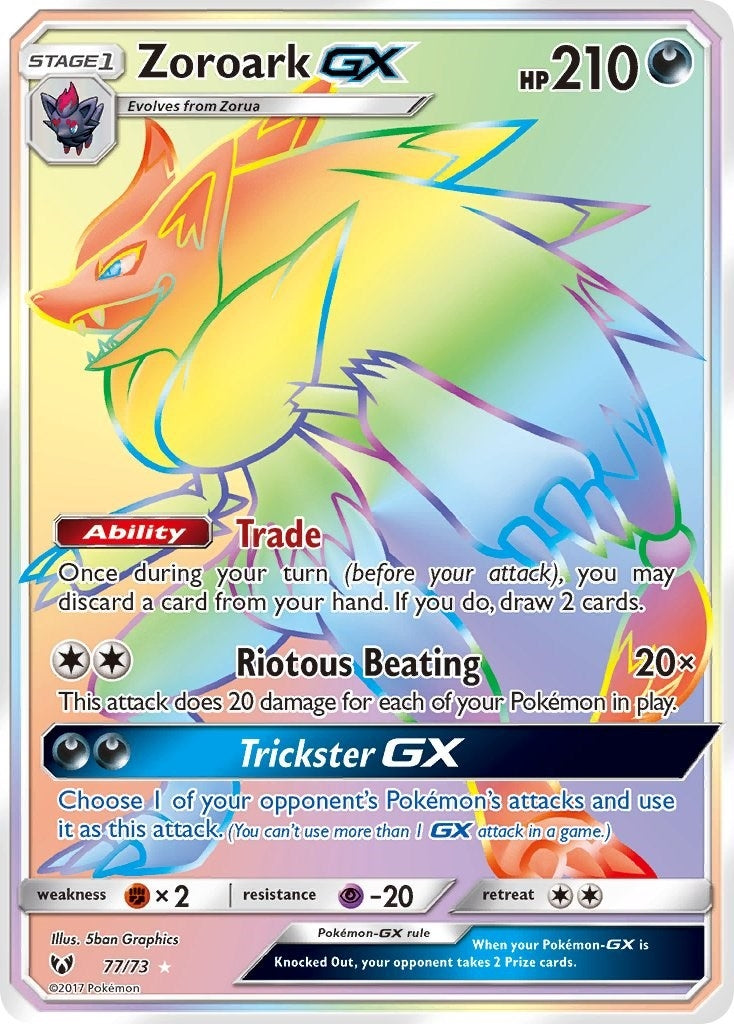 Image for Zoroark GX (Secret) (77/73) (Shining Legends) (SHL) - Pokemon