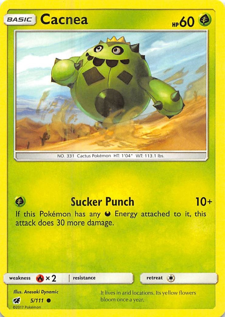 Image for Cacnea (5/111) (SM - Crimson Invasion) (SM04) - Pokemon