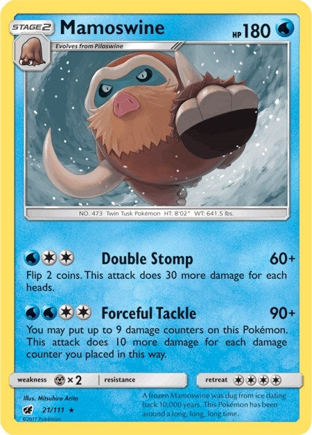 Image for Mamoswine (21/111) (SM - Crimson Invasion) (SM04) - Pokemon