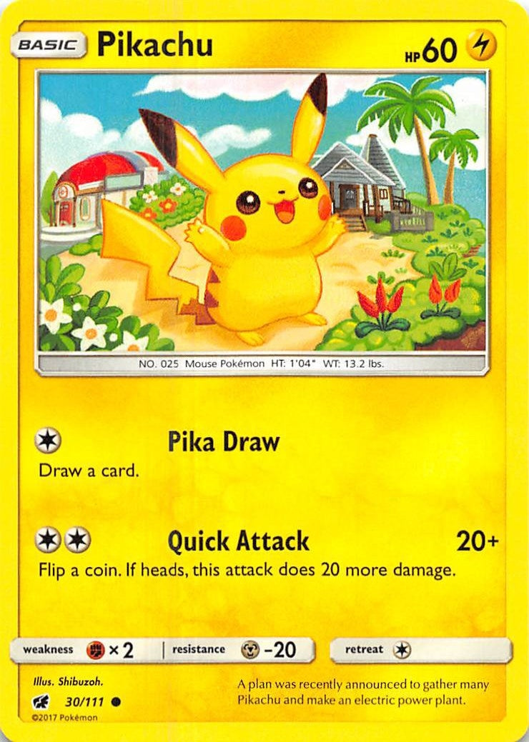 Image for Pikachu (30/111) (SM - Crimson Invasion) (SM04) - Pokemon