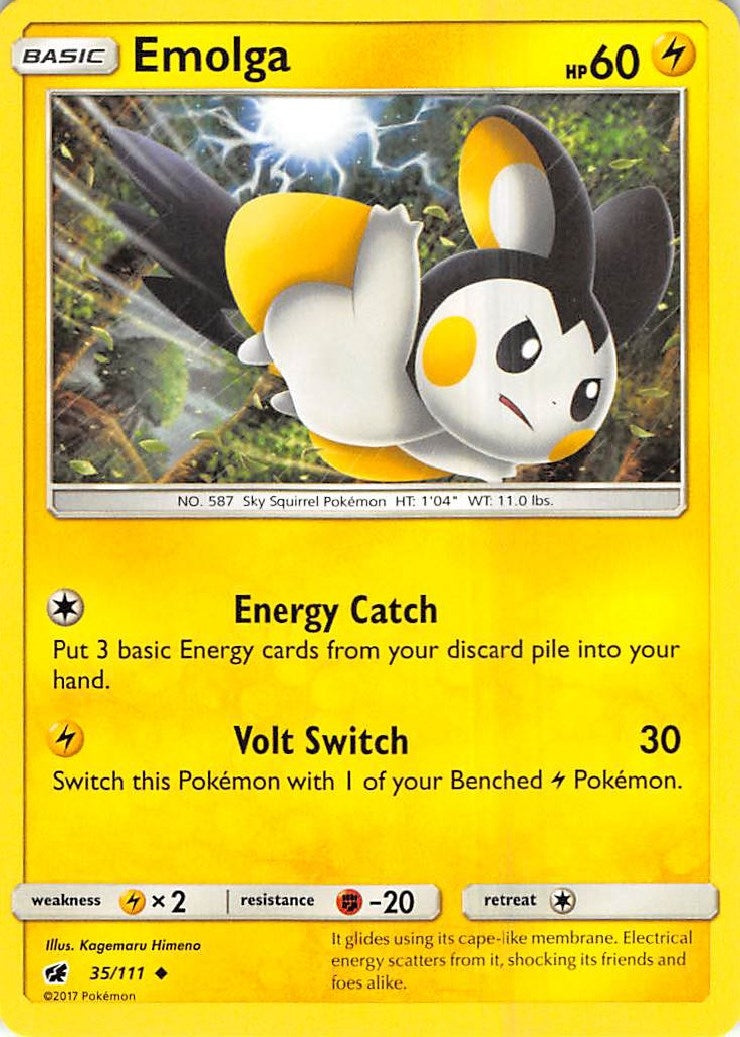 Image for Emolga (35/111) (SM - Crimson Invasion) (SM04) - Pokemon