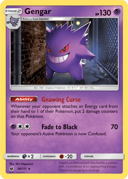 Image for Gengar (38/111) (SM - Crimson Invasion) (SM04) - Pokemon