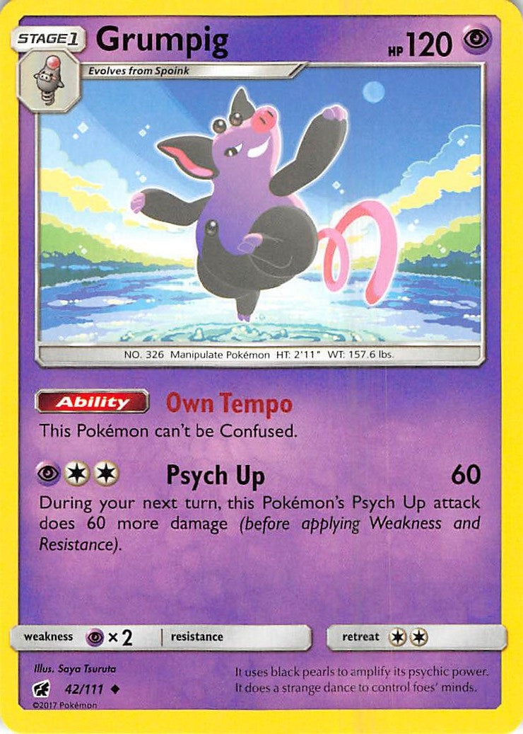 Image for Grumpig (42/111) (SM - Crimson Invasion) (SM04) - Pokemon