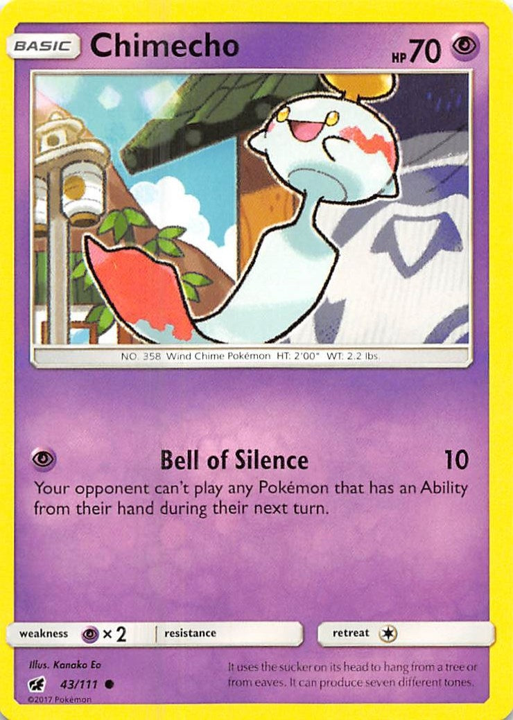 Image for Chimecho (43/111) (SM - Crimson Invasion) (SM04) - Pokemon