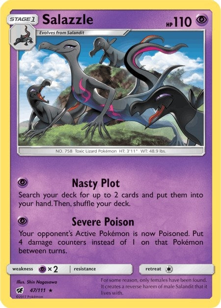 Image for Salazzle (47/111) (SM - Crimson Invasion) (SM04) - Pokemon