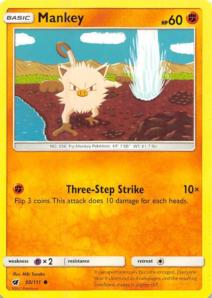 Image for Mankey (50/111) (SM - Crimson Invasion) (SM04) - Pokemon