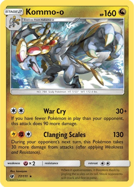 Image for Kommo-o (77/111) (SM - Crimson Invasion) (SM04) - Pokemon