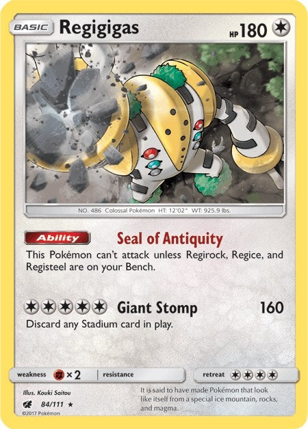 Image for Regigigas (84/111) (SM - Crimson Invasion) (SM04) - Pokemon