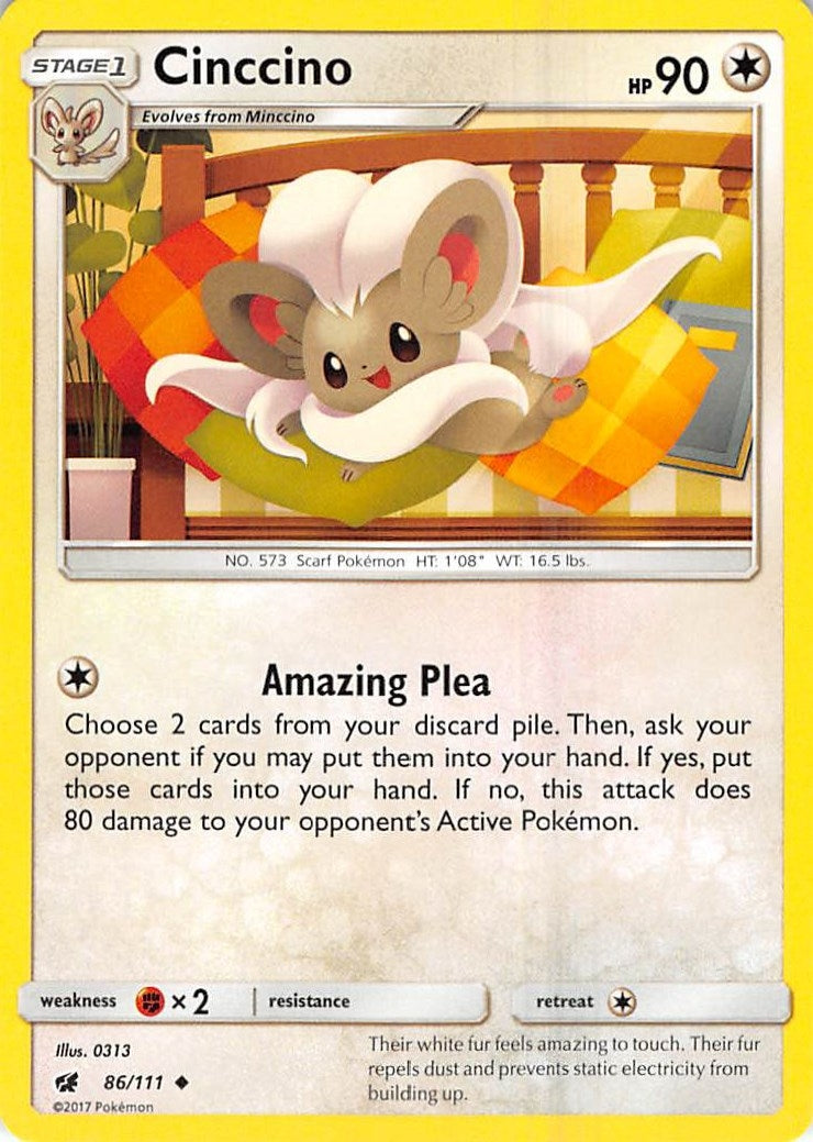 Image for Cinccino (86/111) (SM - Crimson Invasion) (SM04) - Pokemon