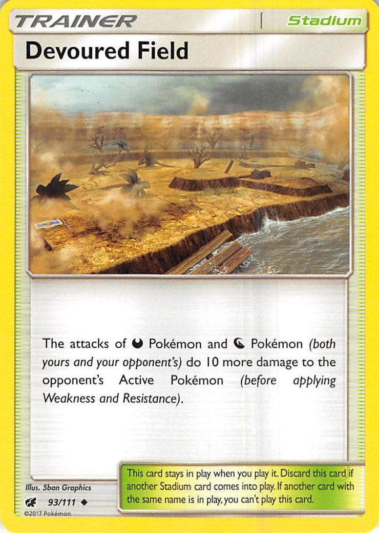 Image for Devoured Field (93/111) (SM - Crimson Invasion) (SM04) - Pokemon