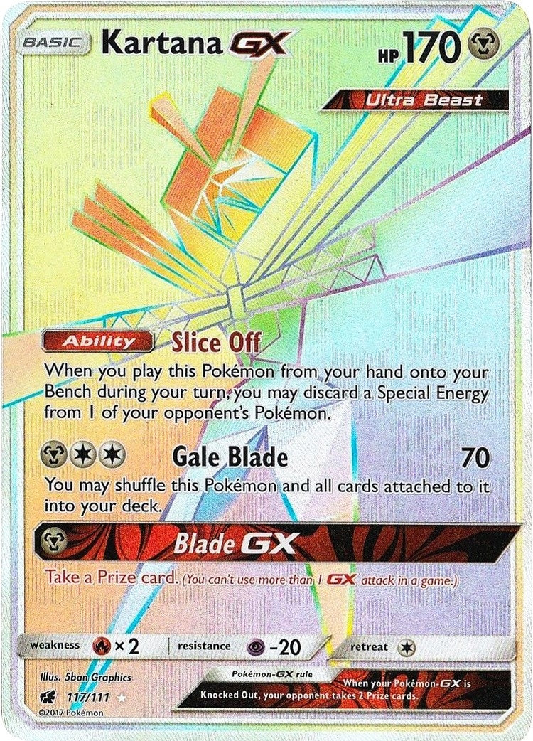 Image for Kartana GX (Secret) (117/111) (SM - Crimson Invasion) (SM04) - Pokemon