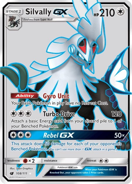 Image for Silvally GX (Full Art) (108/111) (SM - Crimson Invasion) (SM04) - Pokemon