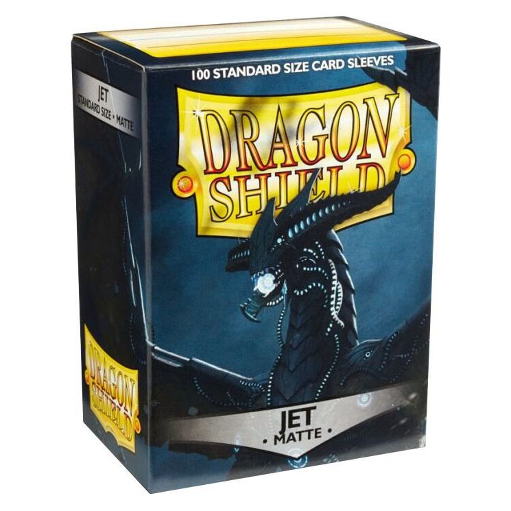 Dragon Shield - Standard 'Jet' Matte Sleeves 100 pack - PokeBox USA