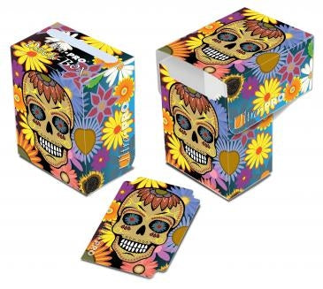 Image for Dia De Los Muertos Yellow Skull Deck Box - Deck Boxes