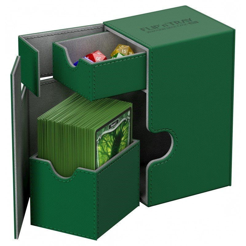 Image for Flip 'n' Tray Deck Case XenoSkin - Green (Holds 80+) - Deck Boxes
