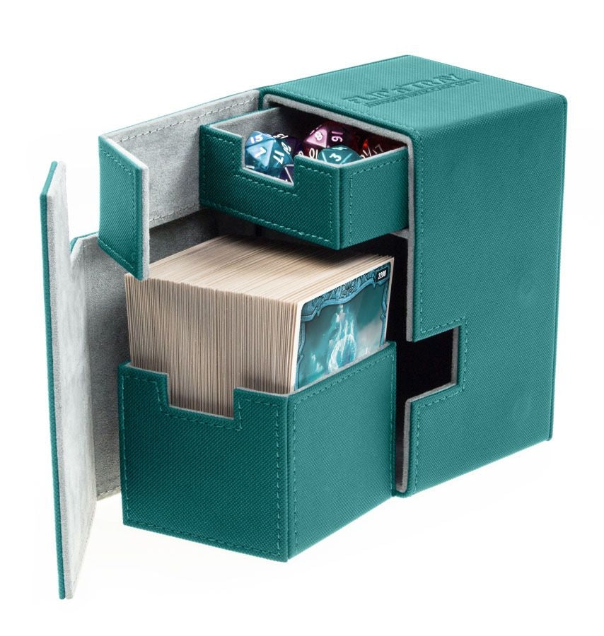 Image for Flip 'n' Tray Deck Case XenoSkin - Petrol (Holds 100+) - Deck Boxes