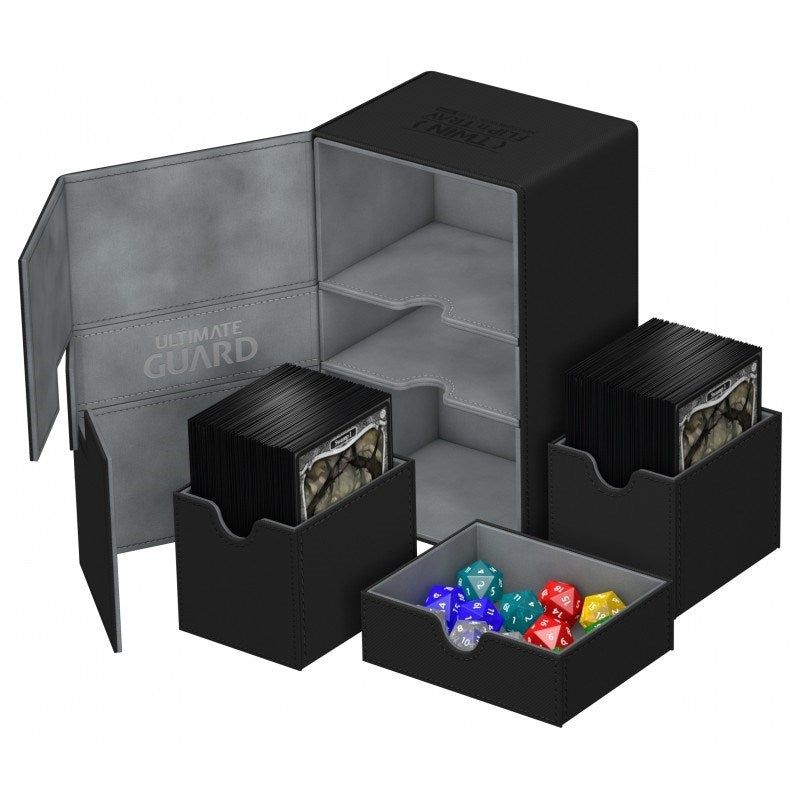 Image for Twin Flip 'n' Tray Deck Case - Black (Holds 160+) - Deck Boxes