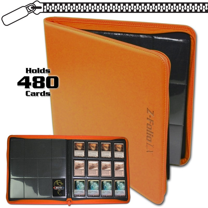 Image for Z-Folio 12-Pocket LX Album - Orange - Storage Albums
