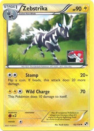 Image for Zebstrika - 42/114 (League Promo) (042/114) (League & Championship Cards) (PR) - Pokemon