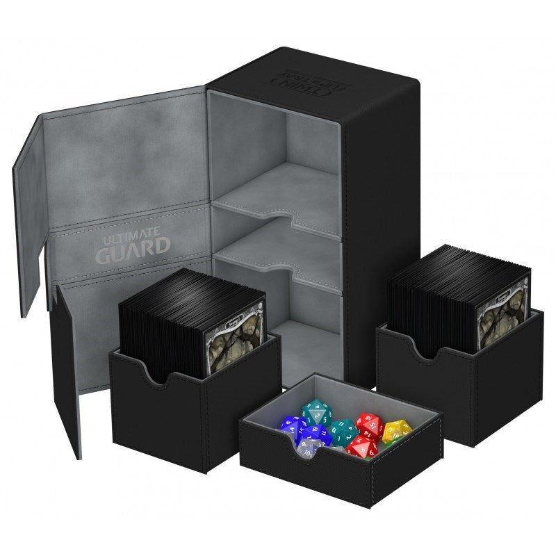 Image for Twin Flip 'n' Tray Deck Case - Black (Holds 200+) - Deck Boxes
