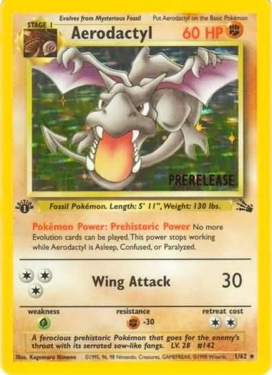 Image for Aerodactyl (Prerelease) (01/62) (WoTC Promo) (PR) - Pokemon