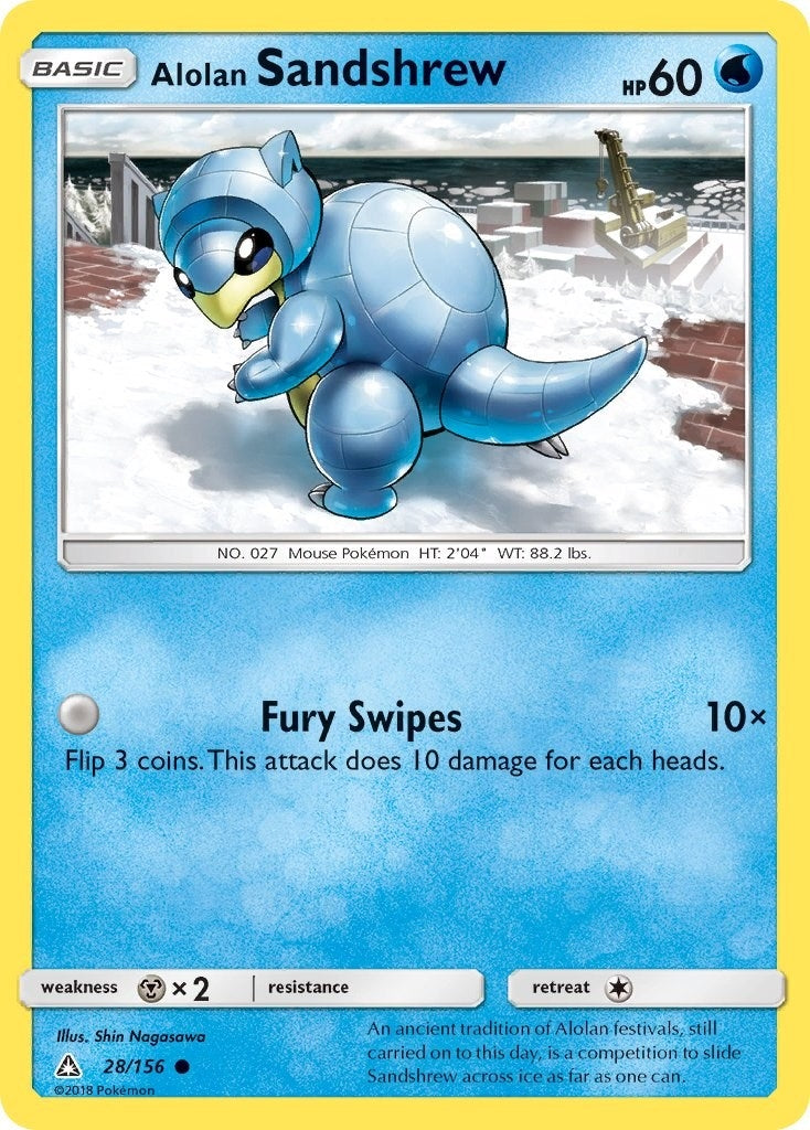 Image for Alolan Sandshrew (28/156) (SM - Ultra Prism) (SM05) - Pokemon