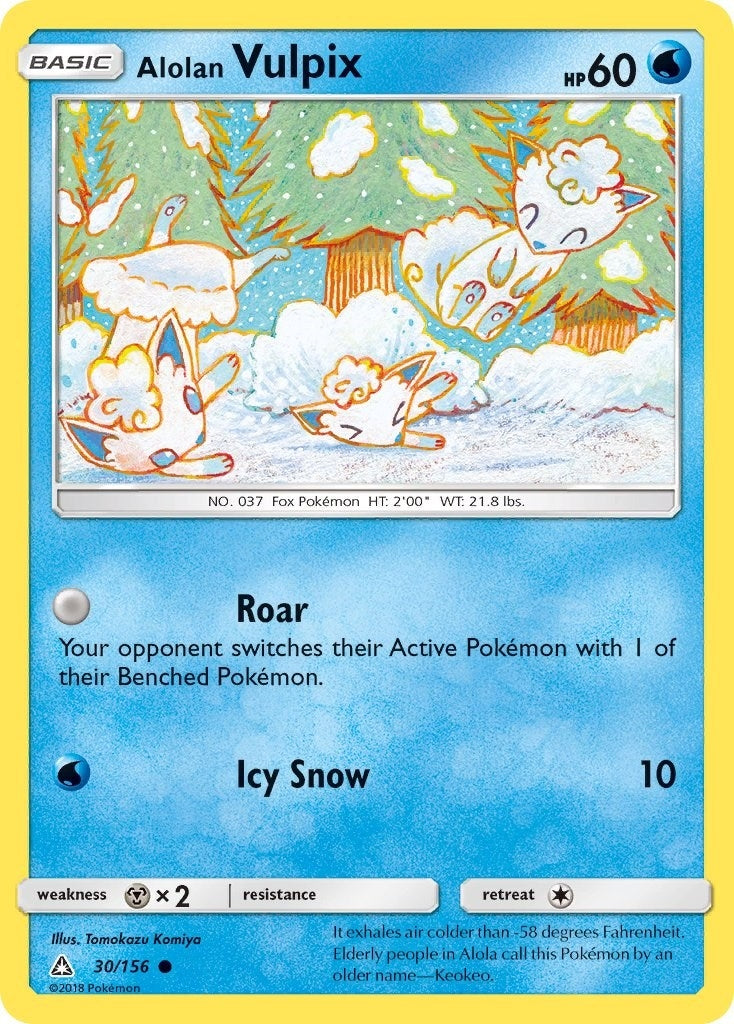 Image for Alolan Vulpix (30/156) (SM - Ultra Prism) (SM05) - Pokemon