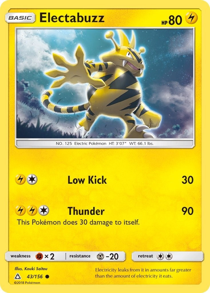 Image for Electabuzz (43/156) (SM - Ultra Prism) (SM05) - Pokemon