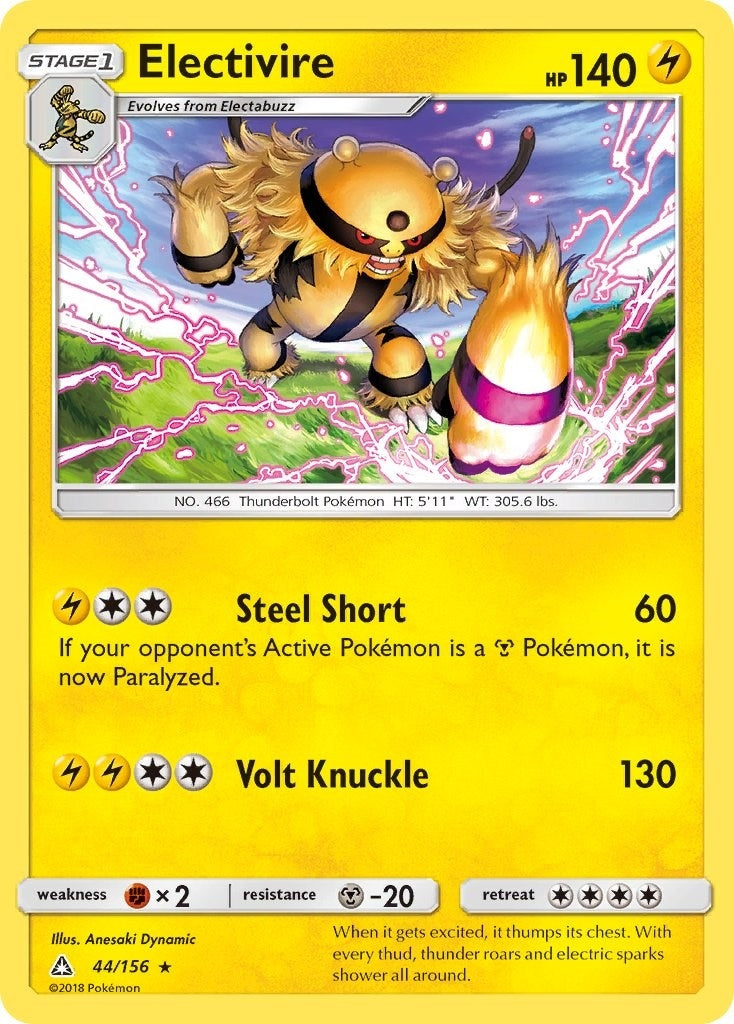 Image for Electivire (44/156) (SM - Ultra Prism) (SM05) - Pokemon