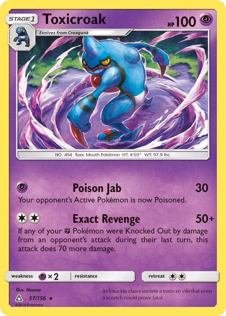 Image for Toxicroak (57/156) (SM - Ultra Prism) (SM05) - Pokemon