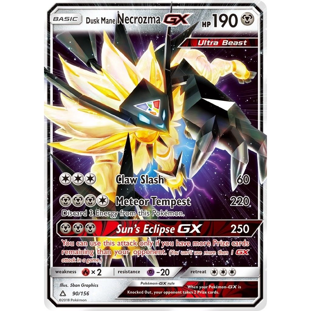 Image for Dusk Mane Necrozma GX (90/156) (SM - Ultra Prism) - Pokemon
