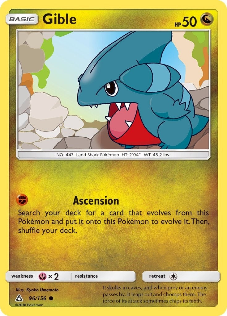 Image for Gible (96) (96/156) (SM - Ultra Prism) (SM05) - Pokemon