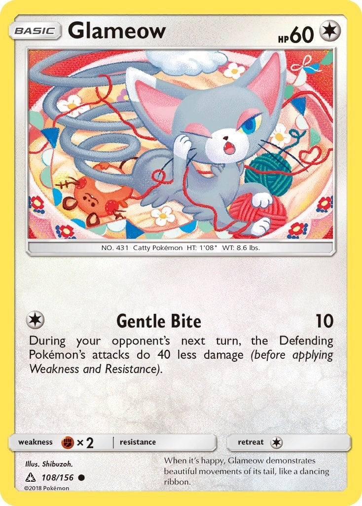 Image for Glameow (108/156) (SM - Ultra Prism) (SM05) - Pokemon