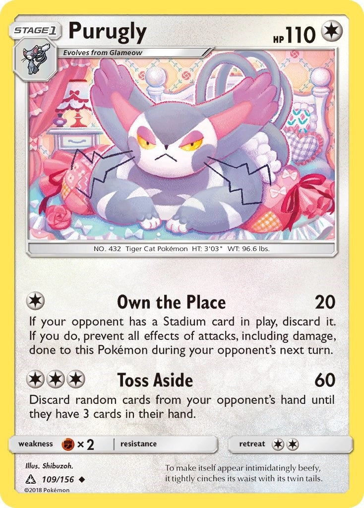 Image for Purugly (109/156) (SM - Ultra Prism) (SM05) - Pokemon